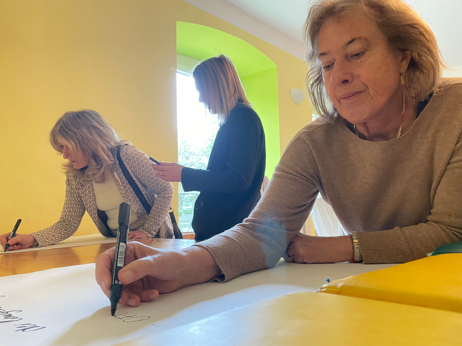 Wo entwickelt sich das EKiZ hin - die Gruendungsfrauen ueberlegen mit